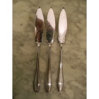 Wellner 3 St. Sehr Schöne Fischmesser von Loeffelfrau