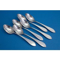 6 Versilberte Mokkalöffel, Kleine Löffel 6 Versilberte Mokkalöffel, Kleine Löffel von Loeffelland