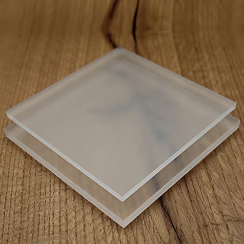 Acrylglas GS | farblos Satiniert | 4 mm - 6 mm - 8 mm | Im Zuschnitt | Kunststoffplatte milchig | matt (4 mm - 1200x600 mm) von Löffert