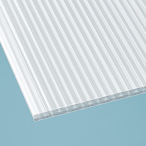 Löffert® 16mm Stegplatte X-Struktur | opal-weiß, 980 x 4000 mm | Polycarbonat | Überdachung | ALLE Strukturen & Größen + ALU-Profile + Zubehör von Löffert