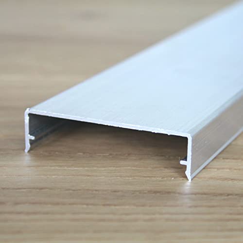 Löffert® Klemmdeckel-Profil Aluminium | Breite: 60mm für 16mm Stegplatten HKP Polycarbonat (2000mm) von Löffert