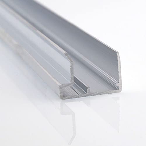 Löffert® U-Abschlußprofil mit Tropfkante für 980mm Stegplatte | Aluminium-Profile & Zubehör für 16mm Stegplatten Polycarbonat HKP von Löffert