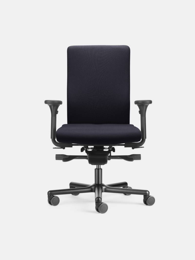 Löffler + Orthopädischer Bürodrehstuhl mit integrierter Steißbeinentlastung. von Löffler