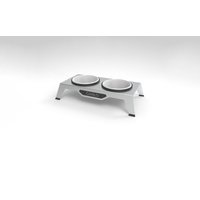 Futterstation | Napf Personalisiert Name Kleine Hunde Katze Erhöht Keramik Edelstahl Design von LoermannsDesignbutze