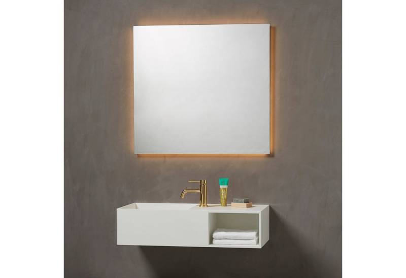 Loevschall Badspiegel Vejle, 75x80 cm, mit Beleuchtung Loevschall Badspiegel Vejle, 75x80 cm, mit Beleuchtung von Loevschall