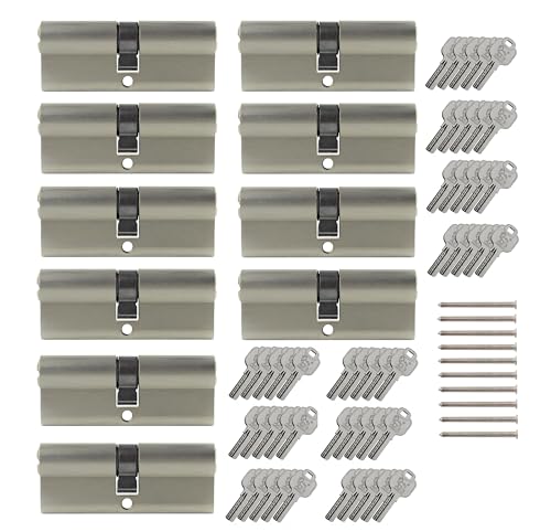 10x Profilzylinder 80 mm 40/40 gleichschließend Not- und Gefahrenfunktion inkl. 50 Schlüssel 10x Profilzylinder 80 mm 40/40 gleichschließend Not- und Gefahrenfunktion inkl. 50 Schlüssel von Löwen Sicherheit