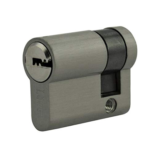 1x Halbzylinder 40 mm 30/10 mm verschiedenschließend +7 Schlüssel von Löwen Sicherheit