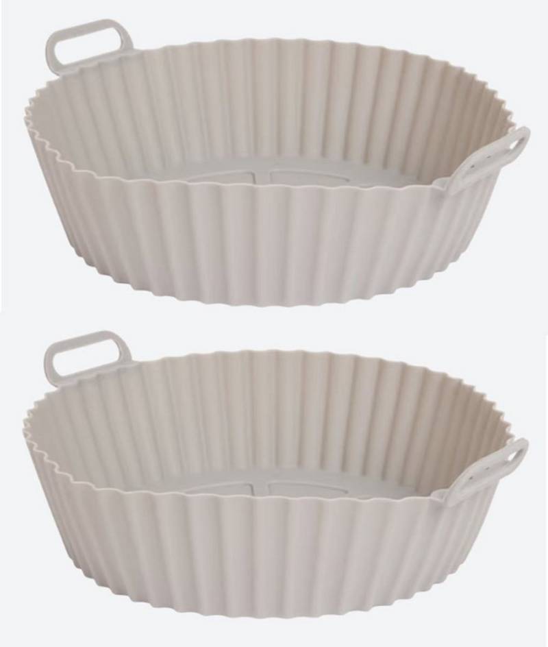 Löwenthal Backform Smartfryer Korb Silikon Heißluftfritteuse Korb Silikon 2 Stück a 4,5 l von Löwenthal
