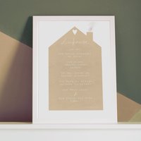 Wandbild/Poster Für Euer „Zuhause" - Geschenk Zum Einzug in Die Neue Wohnung Oder Haus von Loewinschreibt