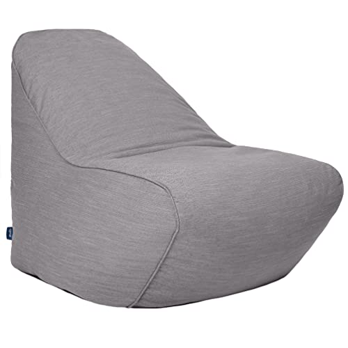 Loft 25 Relaxing Sitzsack für Erwachsene | Indoor Wohnzimmer Superweicher Gewebte Polsterung Sitzsack | Langlebig und komfortabel | leichte Liege mit ergonomischen Design (Gewebter Stoff, Fossil) von Loft 25