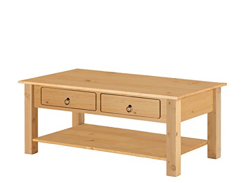 Loft24 Ilona Couchtisch Landhaus Wohnzimmertisch mit Schubladen Beistelltisch Kaffeetisch Sofatisch 110x60 cm Kiefer massiv gebeizt geölt Loft24 Ilona Couchtisch Landhaus Wohnzimmertisch mit Schubladen Beistelltisch Kaffeetisch Sofatisch 110x60 cm Kiefer massiv gebeizt geölt von Loft24