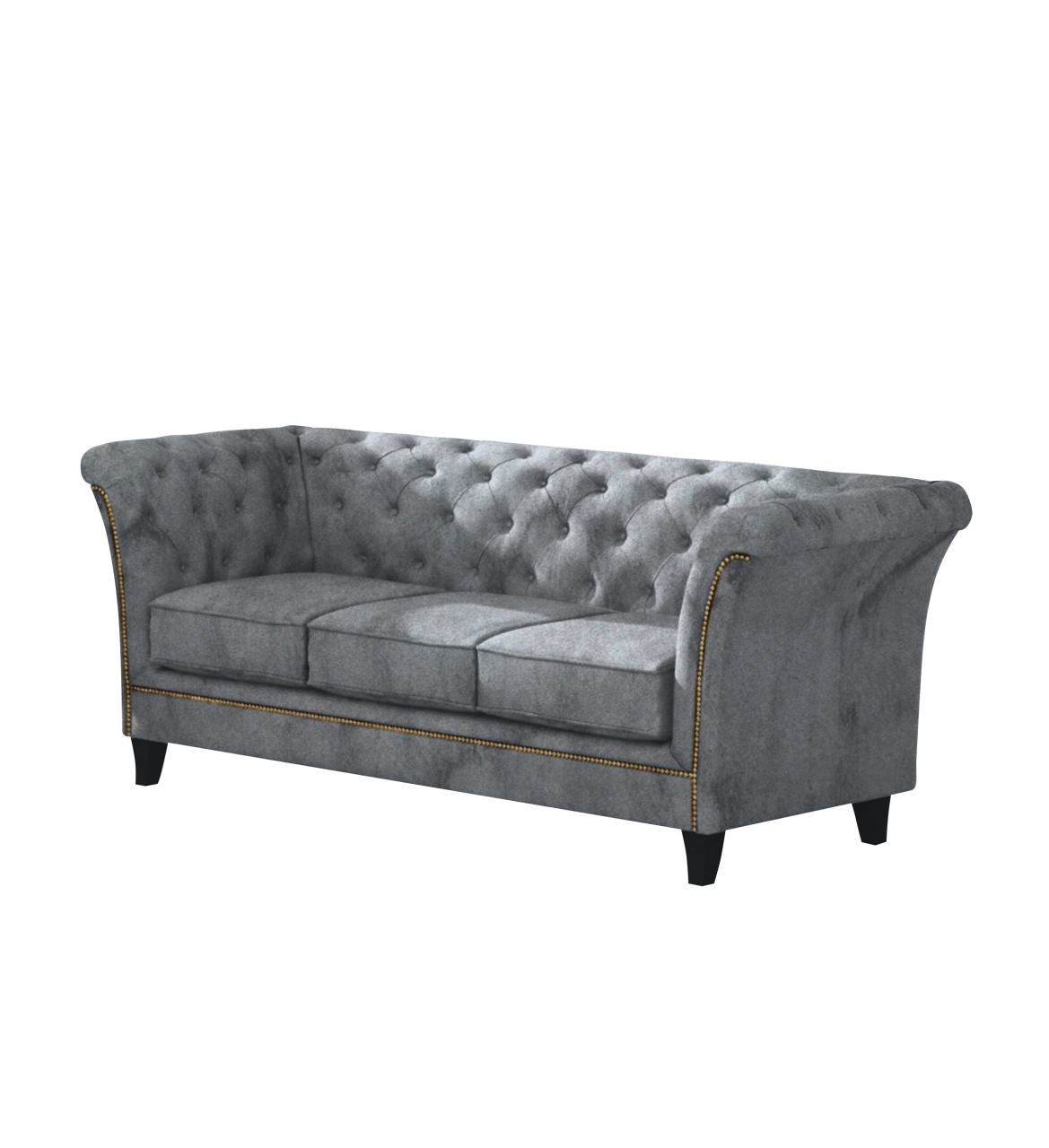 GALLUZZO 3-Sitzer SOFA aus der Galluzzo - Kollektion im Chesterfield-Stil - S... von LoftMarkt