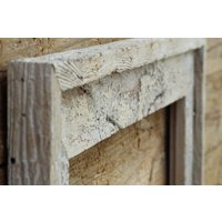 8 X 10 - The Post & Beam Whitewashed Pickled White Vintage Rustikaler Dekor Reclaimed Zypressen Holzrahmen von LoftRusticFrames