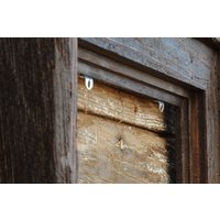 Bis Zu 1 "Leinwand - Post & Balken Schwimmender 3, 5-Zoll-Zypressenrahmen Dunkles Walnuss-Finish Rustikaler Vintage-Dekor-Rahmen Aus Recyceltem Holz von LoftRusticFrames