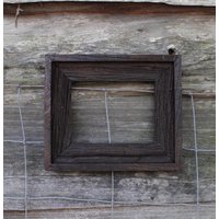 The Post & Beam Dark American Walnuss 3, 5 " - Vintage Rustikaler Dekor Altholzrahmen | Alle Größen von LoftRusticFrames
