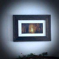 The Post & Beam Dark American Walnut 3, 5 "(Alle Größen -The Loft Signature Handgefertigte Vintage Barn Holzrahmen von LoftRusticFrames