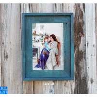 The Post & Beam Handgerieben Teal 3.5" - Vintage Rustikales Dekor Reclaimed Holz Rahmen | Alle Größen von LoftRusticFrames