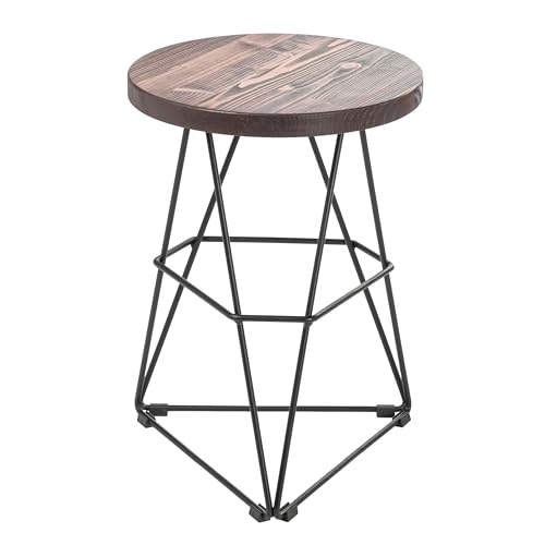 Loftie Schemel aus Holz, Sitzhocker, Hocker, Beistellhocker, Hocker, Fußablage Sitzhocker, Rückenfrei, Keine Montage erforderlich, Industrie-Design, Modern (Dreieck-Form 48 cm Höhe, Hellbraun) von Loftie