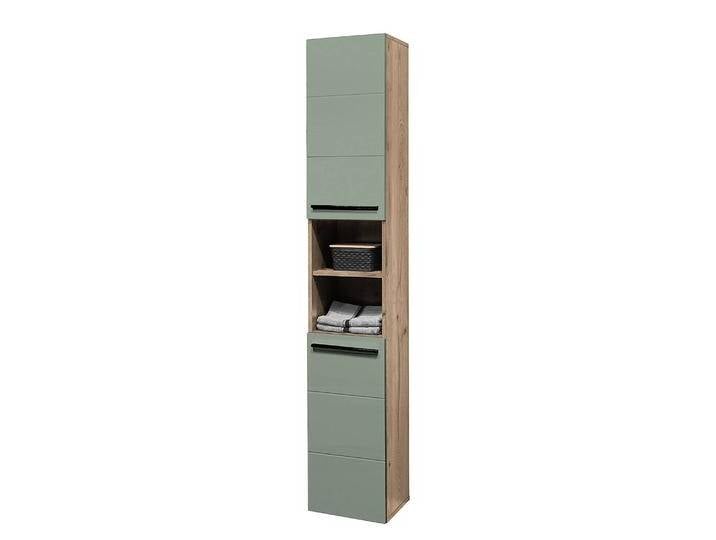 B-Ware Loftscape Hochschrank Poway Wandschrank Schrank Aufbewahrungsschrank Mintgrau von Loftscape