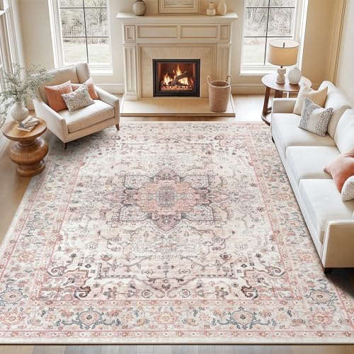 Lofus 20,3 x 25,4 cm große Teppiche für Wohnzimmer, waschbarer Teppich, Teppiche für Schlafzimmer, Küche, Vintage-Boho-Teppich, weich, rutschfest, niedriger Flor, großer Flächenteppich für Büro Lofus 20,3 x 25,4 cm große Teppiche für Wohnzimmer, waschbarer Teppich, Teppiche für Schlafzimmer, Küche, Vintage-Boho-Teppich, weich, rutschfest, niedriger Flor, großer Flächenteppich für Büro von Lofus