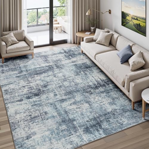 Lofus Teppich für Wohnzimmer, 12,7 x 17,8 cm, abstrakter Teppich mit rutschfester Unterseite, neutraler moderner waschbarer Teppich für Schlafzimmer, Esszimmer, Zuhause, Büro, Kinderzimmer Lofus Teppich für Wohnzimmer, 12,7 x 17,8 cm, abstrakter Teppich mit rutschfester Unterseite, neutraler moderner waschbarer Teppich für Schlafzimmer, Esszimmer, Zuhause, Büro, Kinderzimmer von Lofus