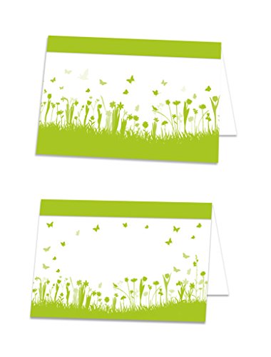 Logbuch-Verlag 25 Tischkarten Namensschilder weiß grün Sommer Hochzeit Geburtstag Fest Feier Kommunion sommerlich Logbuch-Verlag 25 Tischkarten Namensschilder weiß grün Sommer Hochzeit Geburtstag Fest Feier Kommunion sommerlich von Logbuch-Verlag