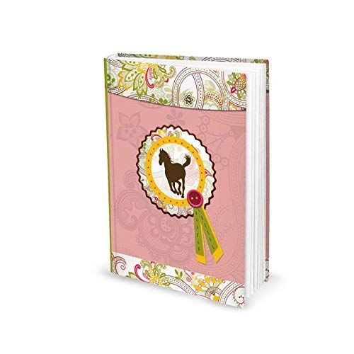 Logbuch-Verlag kleines Notizbuch Tagebuch DIN A5 rosa mit 136 leeren Seiten Pferd Geschenk für Pferde-Liebhaber von Logbuch-Verlag