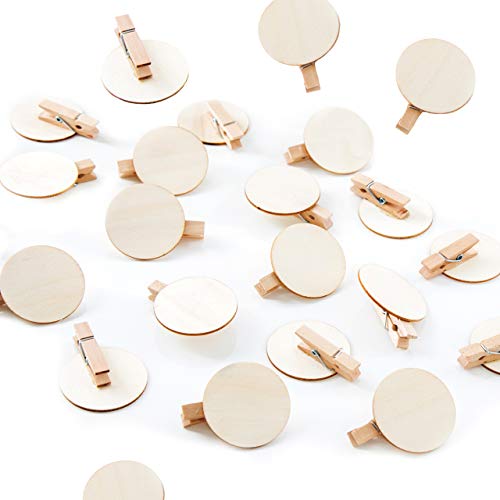 Logbuch-Verlag 1-24 Holz Klammern Adventskalender runde Scheibe passend für Aufkleber Geschenkklammer 4 cm Logbuch-Verlag 1-24 Holz Klammern Adventskalender runde Scheibe passend für Aufkleber Geschenkklammer 4 cm von Logbuch-Verlag