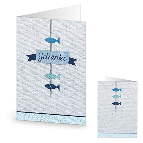 Logbuch-Verlag 10 Getränkekarten grau blau mit 3 Fischen f. Kommunion Firmung Taufe christliche Feste maritime Karte f. Getränke Klappkarte dunkelblau türkis Logbuch-Verlag 10 Getränkekarten grau blau mit 3 Fischen f. Kommunion Firmung Taufe christliche Feste maritime Karte f. Getränke Klappkarte dunkelblau türkis von Logbuch-Verlag