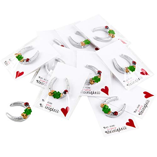 Logbuch-Verlag 10 mini Geschenke Glücksbringer mit Karte eine Kleinigkeit Silvester give-Away Hufeisen Logbuch-Verlag 10 mini Geschenke Glücksbringer mit Karte eine Kleinigkeit Silvester give-Away Hufeisen von Logbuch-Verlag