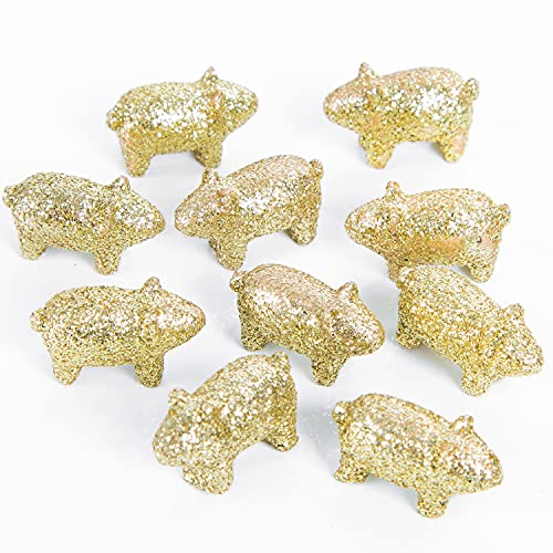 Logbuch-Verlag 10 mini Glücksschweinchen Figuren Gold glitzernd 2 cm kleine Glücksschweine Glücksbringer Abitur Schulabschluss Neujahr 2025 Logbuch-Verlag 10 mini Glücksschweinchen Figuren Gold glitzernd 2 cm kleine Glücksschweine Glücksbringer Abitur Schulabschluss Neujahr 2025 von Logbuch-Verlag