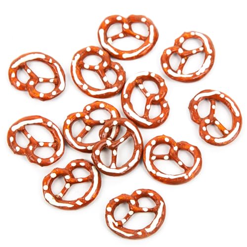 Logbuch-Verlag 12 mini Brezeln 3,5 cm künstliche Brezen Trachtenschmuck Oktoberfest Bayern Deko bayerisch von Logbuch-Verlag