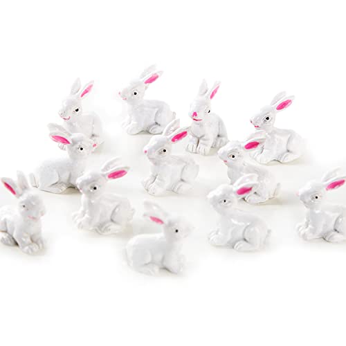 Osterhasen-Streudeko, 12er Set: Osterdeko aus Polyresin, Osterhase Deko-Figuren klein, Hasen für Tisch & Ostergesteck, Dekohasen Ostern, Frühlingsdeko Indoor, Weiß, Osterdekoration Hase Mini, 3 cm Osterhasen-Streudeko, 12er Set: Osterdeko aus Polyresin, Osterhase Deko-Figuren klein, Hasen für Tisch & Ostergesteck, Dekohasen Ostern, Frühlingsdeko Indoor, Weiß, Osterdekoration Hase Mini, 3 cm von Logbuch-Verlag