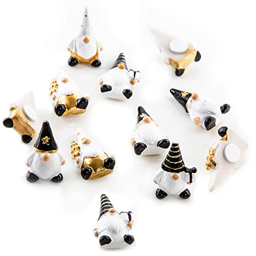 Logbuch-Verlag 12 kleine Wichtel Streudeko Weihnachtswichtel schwarz weiß Gold selbstklebend Wichtelgeschenk witzige Tischdekoration Weihnachten 4 cm Logbuch-Verlag 12 kleine Wichtel Streudeko Weihnachtswichtel schwarz weiß Gold selbstklebend Wichtelgeschenk witzige Tischdekoration Weihnachten 4 cm von Logbuch-Verlag