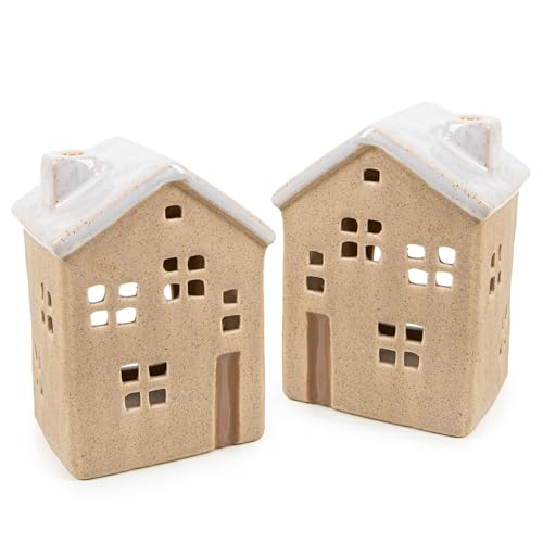 Logbuch-Verlag 2 Windlichter Haus Figuren beige weiß Frühling Sommer Deko Teelichthalter Balkon Terrasse Wohnzimmerdeko 14 cm Logbuch-Verlag 2 Windlichter Haus Figuren beige weiß Frühling Sommer Deko Teelichthalter Balkon Terrasse Wohnzimmerdeko 14 cm von Logbuch-Verlag