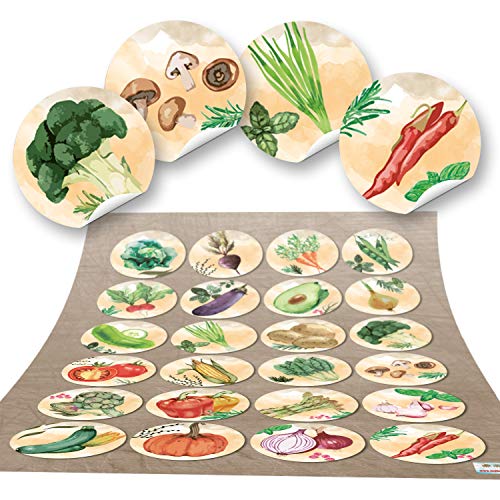 Logbuch-Verlag 24 bunte Gemüse Küchenaufkleber - Essen gesunde Ernährung Sticker Küche Aufkleber Gemüsesorten Basteln mit Kindern Logbuch-Verlag 24 bunte Gemüse Küchenaufkleber - Essen gesunde Ernährung Sticker Küche Aufkleber Gemüsesorten Basteln mit Kindern von Logbuch-Verlag