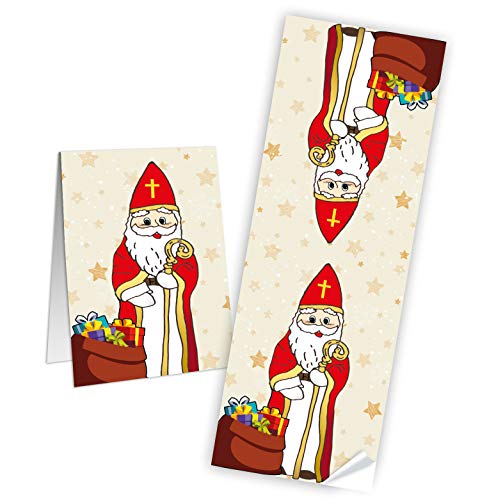 Logbuch-Verlag 25 Heiliger Nikolaus Aufkleber 7 x 21 cm rot Weihnachtsmann Santa Sticker Weihnachtsaufkleber selbstklebend Banderole Logbuch-Verlag 25 Heiliger Nikolaus Aufkleber 7 x 21 cm rot Weihnachtsmann Santa Sticker Weihnachtsaufkleber selbstklebend Banderole von Logbuch-Verlag