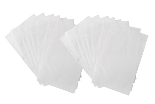 Logbuch-Verlag 25 kleine Pergamin Papiertüten 9,5 x 13 cm weiß leicht durchsichtig Pergamintüten Give-Away Verpackung Logbuch-Verlag 25 kleine Pergamin Papiertüten 9,5 x 13 cm weiß leicht durchsichtig Pergamintüten Give-Away Verpackung von Logbuch-Verlag