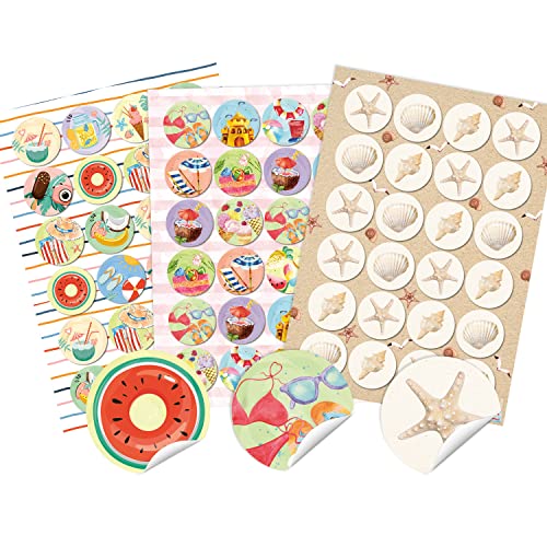 Logbuch-Verlag 3 x 24 bunte Sticker Sommer Urlaub Reise Muscheln - Sommerurlaub Fotoalbum verzieren basteln Ø 4 cm Logbuch-Verlag 3 x 24 bunte Sticker Sommer Urlaub Reise Muscheln - Sommerurlaub Fotoalbum verzieren basteln Ø 4 cm von Logbuch-Verlag