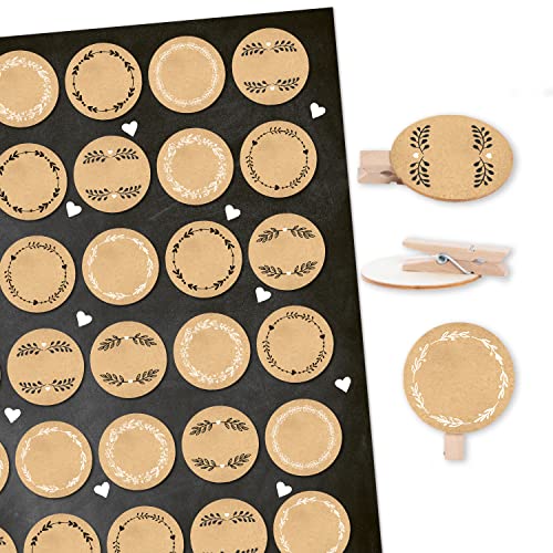 Logbuch-Verlag 35 Deko Klammern zum Beschriften Holzklammer blanko Geschenkklammer Namensschild Hochzeit Feste Event Logbuch-Verlag 35 Deko Klammern zum Beschriften Holzklammer blanko Geschenkklammer Namensschild Hochzeit Feste Event von Logbuch-Verlag