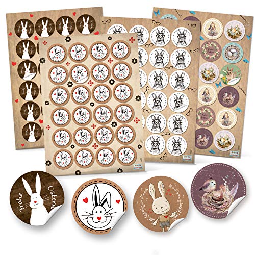 Logbuch-Verlag 4 x 24 Osteraufkleber 4 cm mit Osterhasen - Sticker mit Ostermotiven als Verzierung für Ostergeschenke Logbuch-Verlag 4 x 24 Osteraufkleber 4 cm mit Osterhasen - Sticker mit Ostermotiven als Verzierung für Ostergeschenke von Logbuch-Verlag