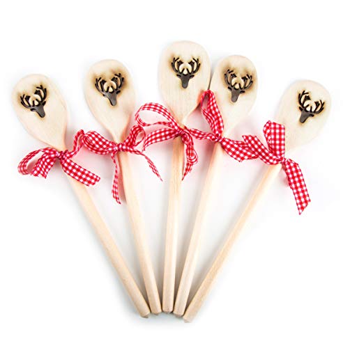 Logbuch-Verlag 5 Holz Kochlöffel Hirsch Geweih Küche Jagd Holzkochlöffel Geschenkidee Kunde Mitarbeiter Mann Frau Logbuch-Verlag 5 Holz Kochlöffel Hirsch Geweih Küche Jagd Holzkochlöffel Geschenkidee Kunde Mitarbeiter Mann Frau von Logbuch-Verlag