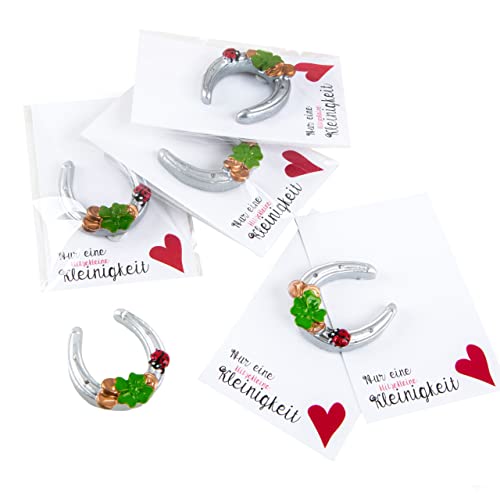 Logbuch-Verlag 5 Hufeisen Glücksbringer Deko Geschenk Silvester Neujahr Mitarbeiter Arbeitskollegen Kunden Glück Symbol Logbuch-Verlag 5 Hufeisen Glücksbringer Deko Geschenk Silvester Neujahr Mitarbeiter Arbeitskollegen Kunden Glück Symbol von Logbuch-Verlag