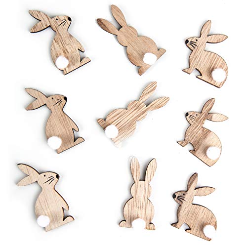 Logbuch-Verlag 9 kleine Ostern Hasen kleine Streuteile aus Holz 4 cm Osterhasen Deko mit Klebepunkt give-Away Logbuch-Verlag 9 kleine Ostern Hasen kleine Streuteile aus Holz 4 cm Osterhasen Deko mit Klebepunkt give-Away von Logbuch-Verlag