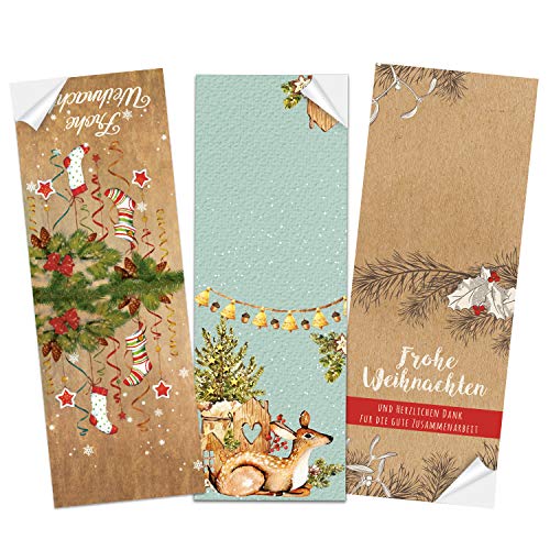 Logbuch-Verlag Banderolen Aufkleber Set Weihnachten 30 Weihnachtsaufkleber Verpackung Deko Sticker 7 x 21 cm groß Logbuch-Verlag Banderolen Aufkleber Set Weihnachten 30 Weihnachtsaufkleber Verpackung Deko Sticker 7 x 21 cm groß von Logbuch-Verlag