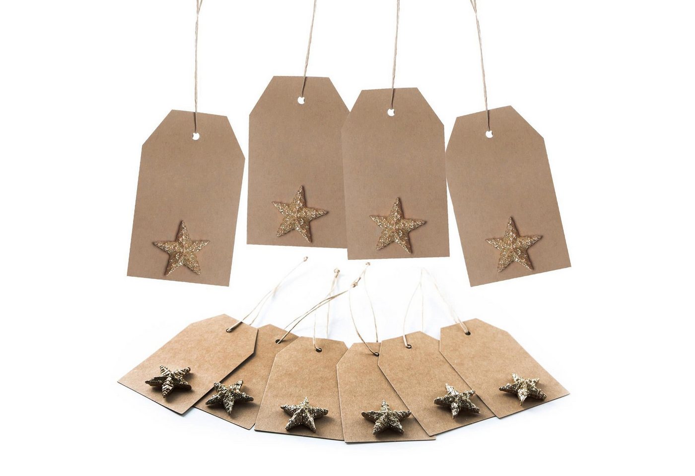 Logbuch-Verlag Baumbehang 10 Weihnachtsetiketten aus Kraftpapier mit Stern gold Logbuch-Verlag Baumbehang 10 Weihnachtsetiketten aus Kraftpapier mit Stern gold von Logbuch-Verlag