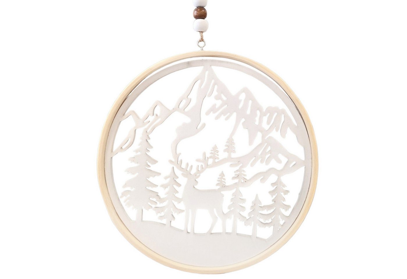 Logbuch-Verlag Dekofigur Holz-Dekoring Winterbild Hirsch Berge 15,5 cm Natur-weiß – Fensterbild Logbuch-Verlag Dekofigur Holz-Dekoring Winterbild Hirsch Berge 15,5 cm Natur-weiß – Fensterbild von Logbuch-Verlag