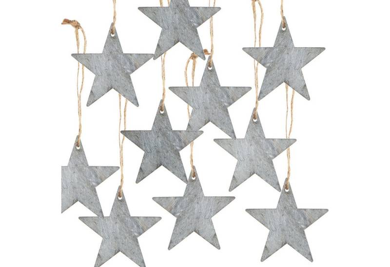 Logbuch-Verlag Dekofigur Sterne aus Holz zum Aufhängen 7 cm grau Logbuch-Verlag Dekofigur Sterne aus Holz zum Aufhängen 7 cm grau von Logbuch-Verlag