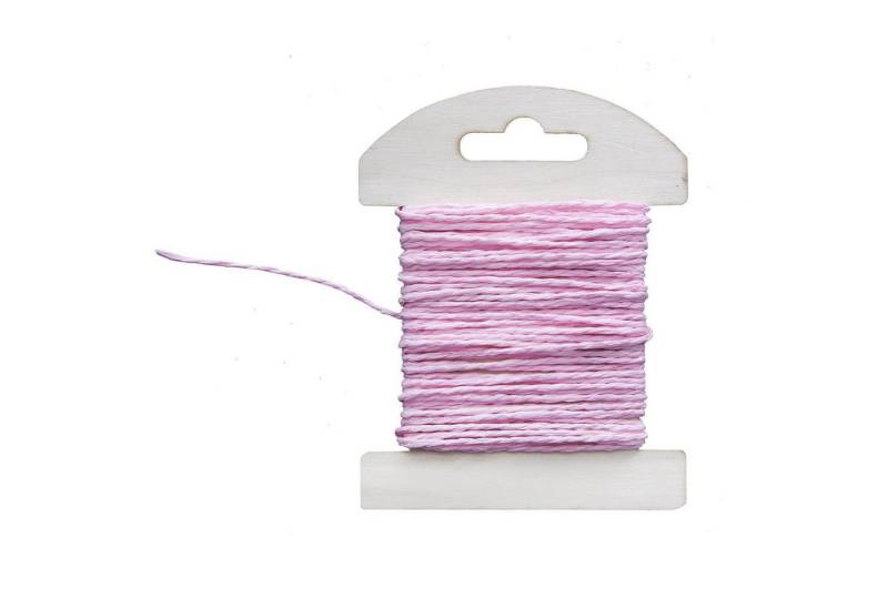 Logbuch-Verlag Dekofigur 1 rosa rosarto rosè JUTE-Band Geschenkband Bastelband Zierband Schnur von Logbuch-Verlag