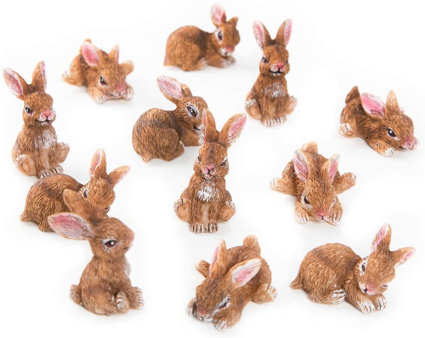 Logbuch-Verlag Dekofigur 12 kleine Osterhasen - braun 4 cm - als Osterdeko Tischdeko Dekoration Logbuch-Verlag Dekofigur 12 kleine Osterhasen - braun 4 cm - als Osterdeko Tischdeko Dekoration von Logbuch-Verlag